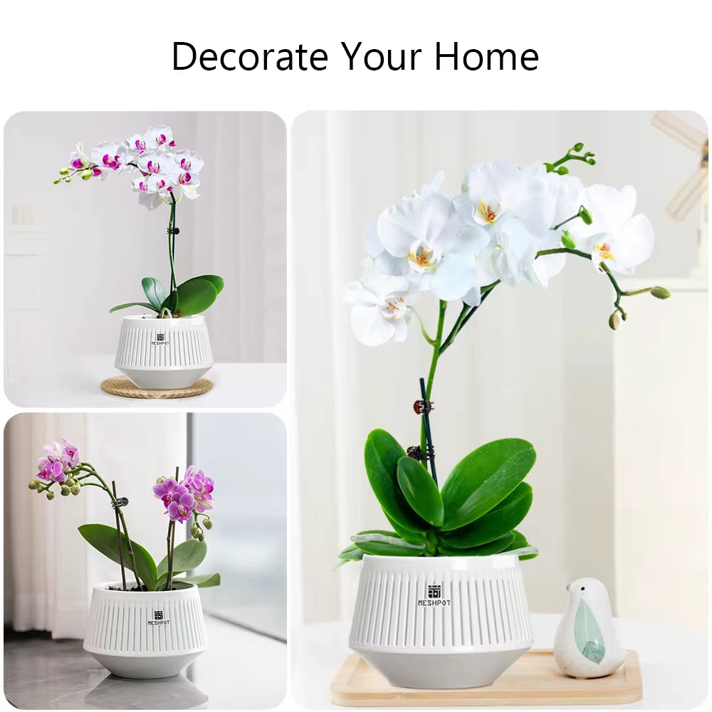 Orchid Pots with Holes Flower Pot for Repotting Plastic Planter Indoor-Outdoor Plants Home Decorative Air Plant Pot