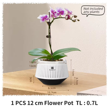Orchid Pots with Holes Flower Pot for Repotting Plastic Planter Indoor-Outdoor Plants Home Decorative Air Plant Pot