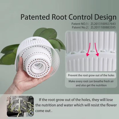 Orchid Pots with Holes Flower Pot for Repotting Plastic Planter Indoor-Outdoor Plants Home Decorative Air Plant Pot